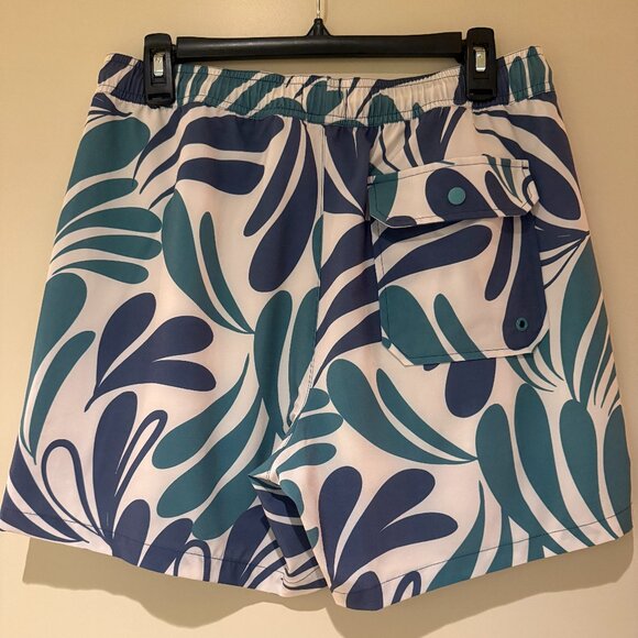 Marine Layer 4 Way Stretch Abstract Floral Swim Trunks 5.5 M - Picture 3 of 4